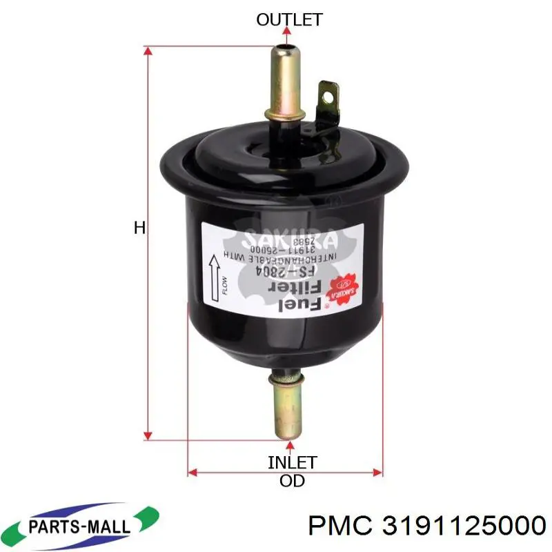 Купити 3191125000 Parts-Mall Фільтр-відстійник палива грубої очистки