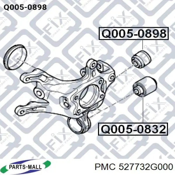 Купити ADBP800089 Blue Print Сайлентблок цапфи задньої