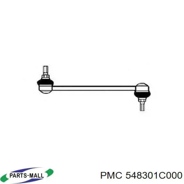 548301C000 Parts-Mall Стійка стабілізатора, переднього, ліва