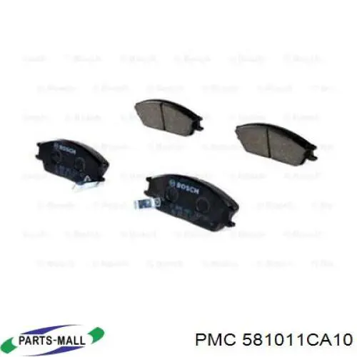 Передні тормозні колодки 581011CA10 Parts-Mall