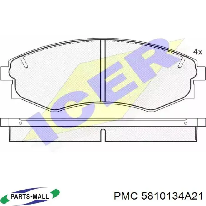 Передні тормозні колодки 4106078J91 Nissan/Infiniti