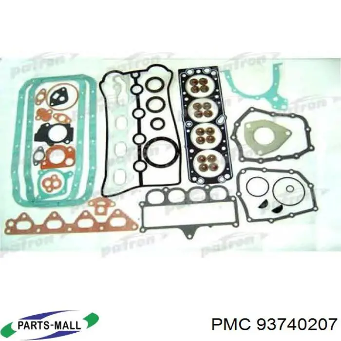 93740207 Parts-Mall комплект прокладок двигуна, повний