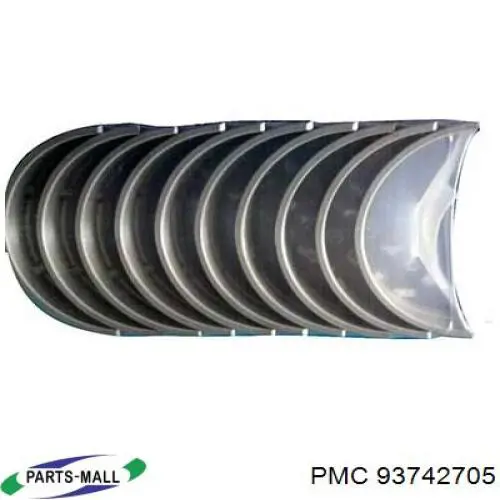 Купити 10650000 Mopart Вкладиші колінвала, корінні, комплект, стандарт (STD)