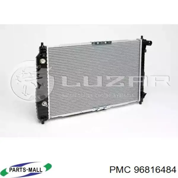 96816484 Parts-Mall Радіатор охолодження двигуна
