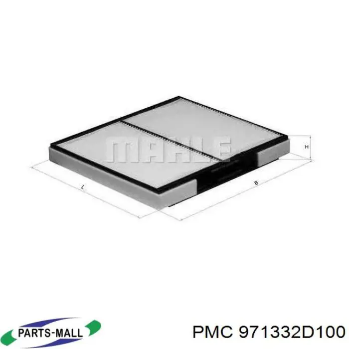 Купити 971332D100 Parts-Mall Фільтр салону вугільний