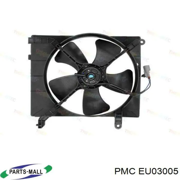 EU03005 Parts-Mall дифузор (кожух радіатора охолодження)