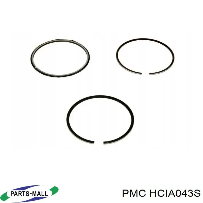 HCIA043S Parts-Mall кільця поршневі на 1 циліндр, std.
