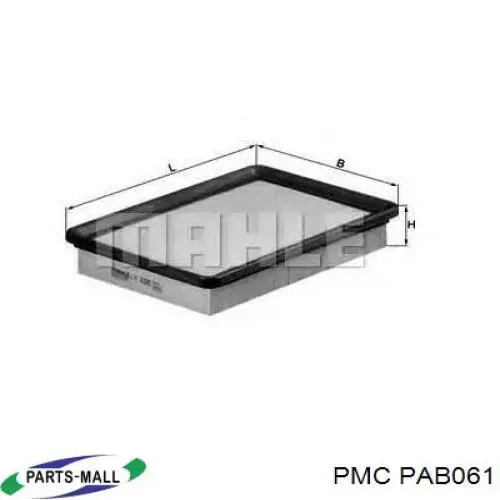 Повітряний фільтр PAB061 Parts-Mall