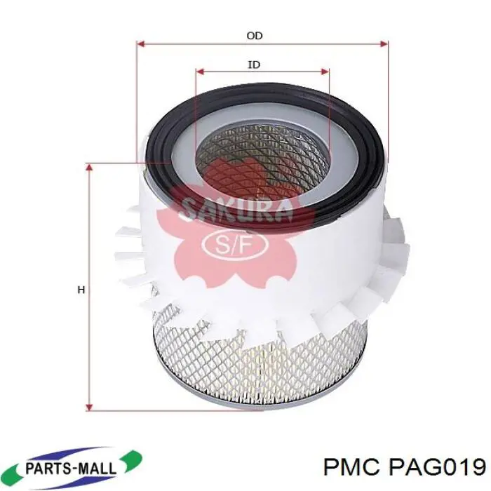 Купити PAG019 Parts-Mall Автомобільний фільтр повітря