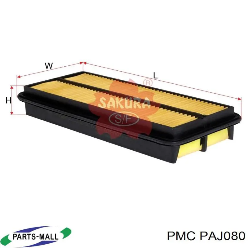 Повітряний фільтр PAJ080 Parts-Mall