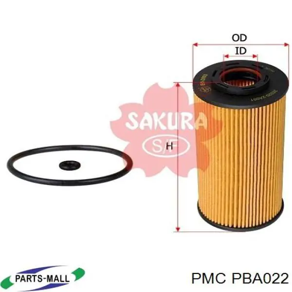 PBA022 Parts-Mall фільтр масляний