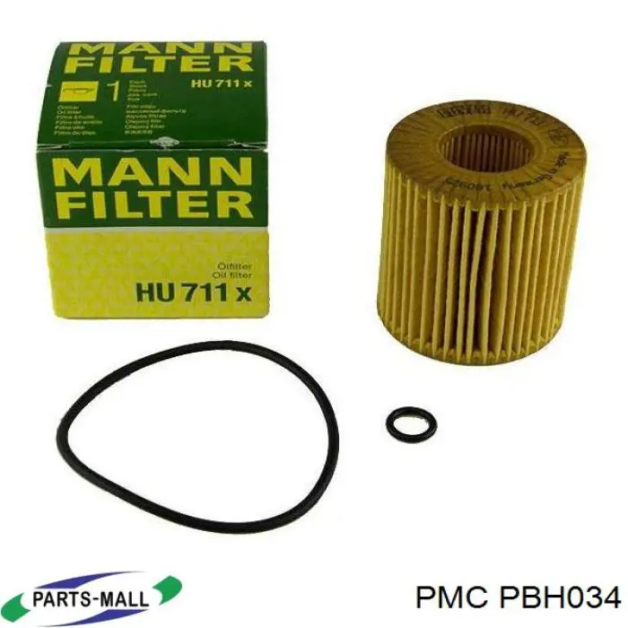 Масляний фільтр двигуна Parts-Mall PBH034 ціна, від 3.63 USD