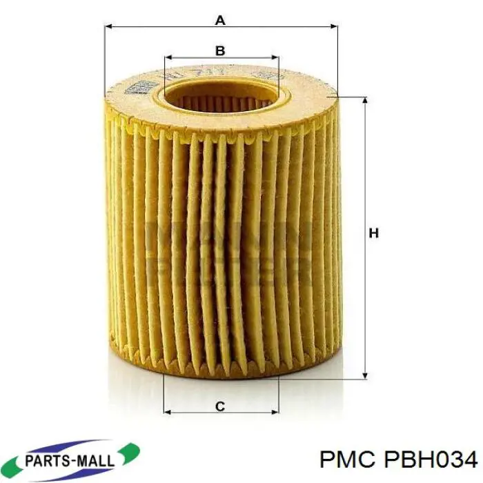 Фільтр масляний Parts-Mall PBH034