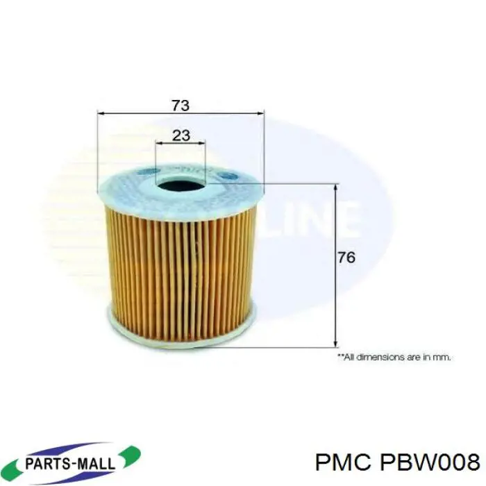 Масляний фільтр двигуна Parts-Mall PBW008 ціна, від 5.85 USD
