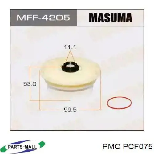 PCF075 Parts-Mall Фільтр палива