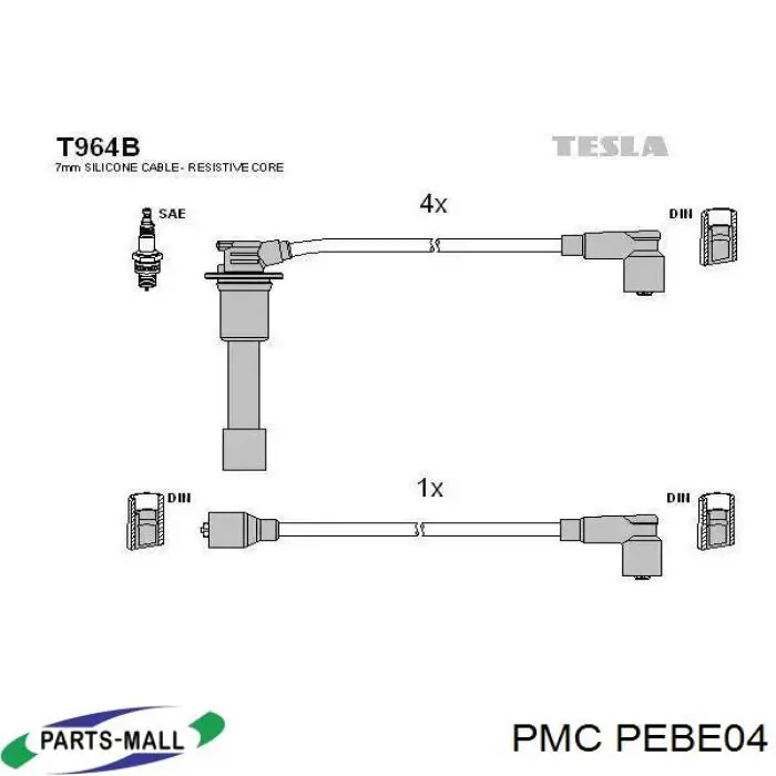 Дріт високовольтний Mando EWTK00003H