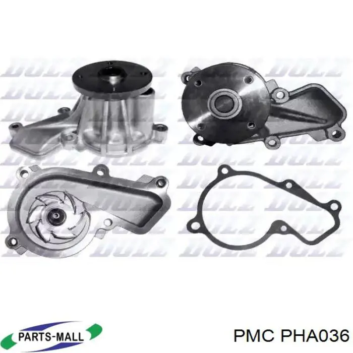 Купити PHA036 Parts-Mall Насос охолоджуючої рідини