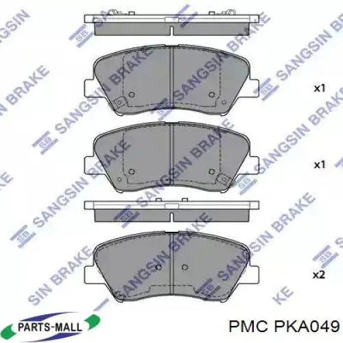 Колодки гальмівні передні, дискові PKA049 Parts-Mall