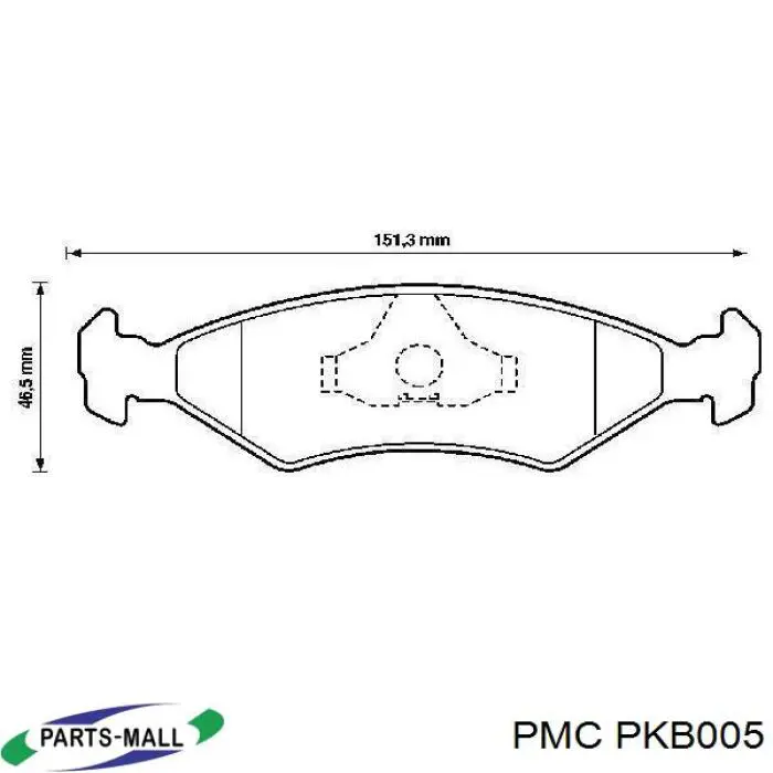 Гальмівні колодки Parts-Mall PKB005 ціна, від 15.84 USD