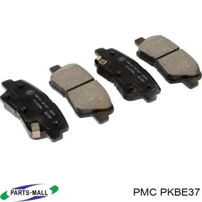 Задні гальмівні колодки Parts-Mall PKBE37 ціна, від 26.15 USD