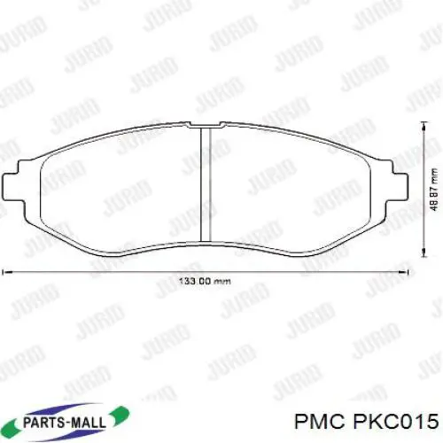 PKC015 Parts-Mall Передні гальмівні колодки