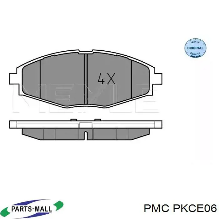 Гальмівні колодки Parts-Mall PKCE06 ціна, від 10.53 USD
