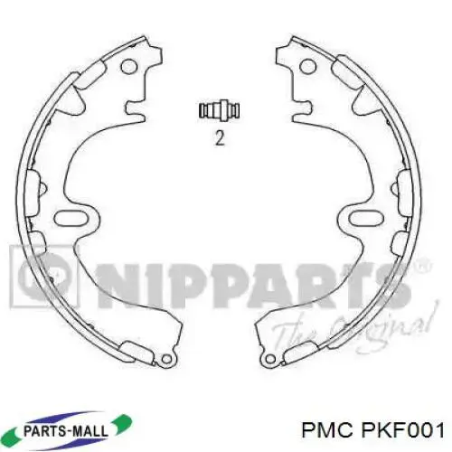 Купити PKF001 Parts-Mall Колодки гальмівні передні, дискові