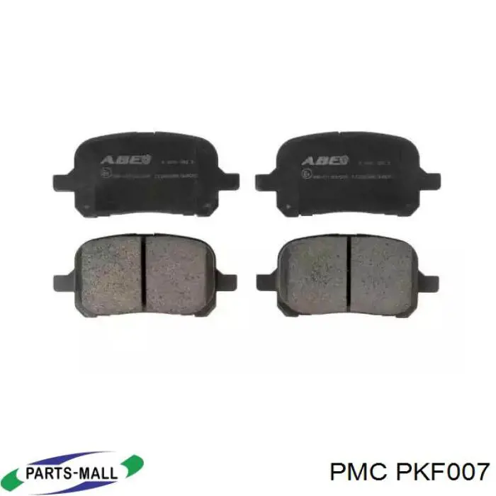 PKF007 Parts-Mall колодки гальмівні передні, дискові