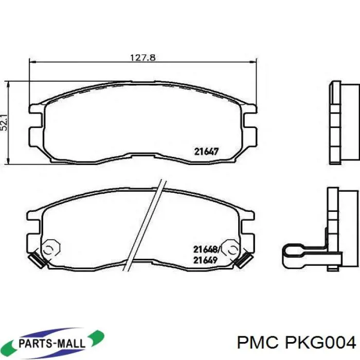 Передні тормозні колодки PKG004 Parts-Mall