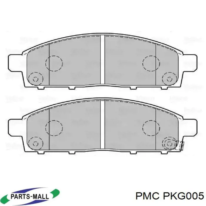 PKG005 Parts-Mall Передні гальмівні колодки
