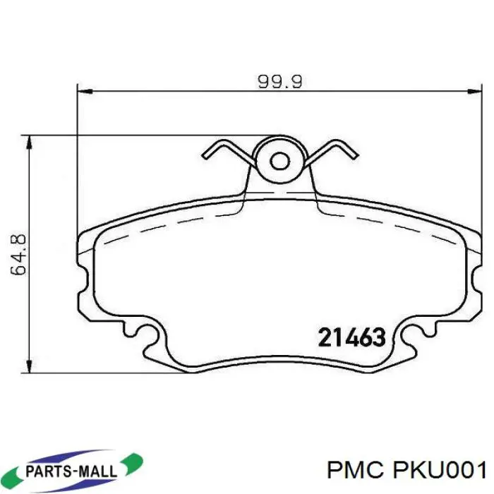 Купити SP1243 Hi-q Колодки гальмівні передні, дискові