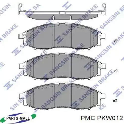 Передні тормозні колодки PKW012 Parts-Mall