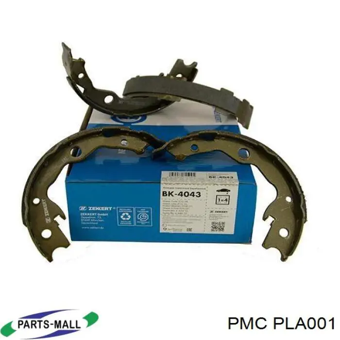 PLA001 Parts-Mall Колодки гальмівні задні, барабанні