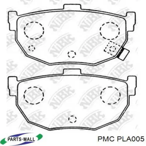 Гальма робочі задні ножні і гальмівні барабани Parts-Mall PLA005