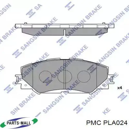 PLA024 Parts-Mall колодки гальмові задні, барабанні