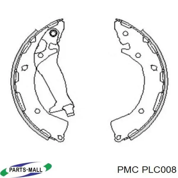 Колодки гальмові задні, барабанні Parts-Mall PLC008 ціна, від 29.28 USD