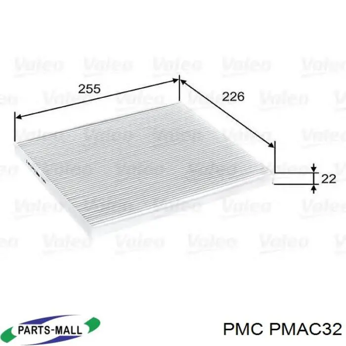 Фільтр повітряний обігрівача Parts-Mall PMAC32 ціна, від 6.20 USD