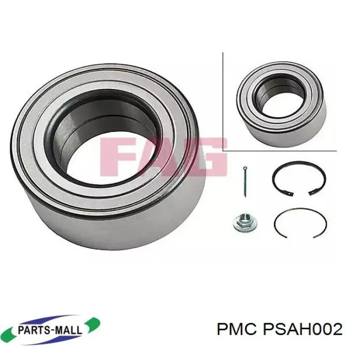 PSAH002 Parts-Mall Підшипник маточини передньої