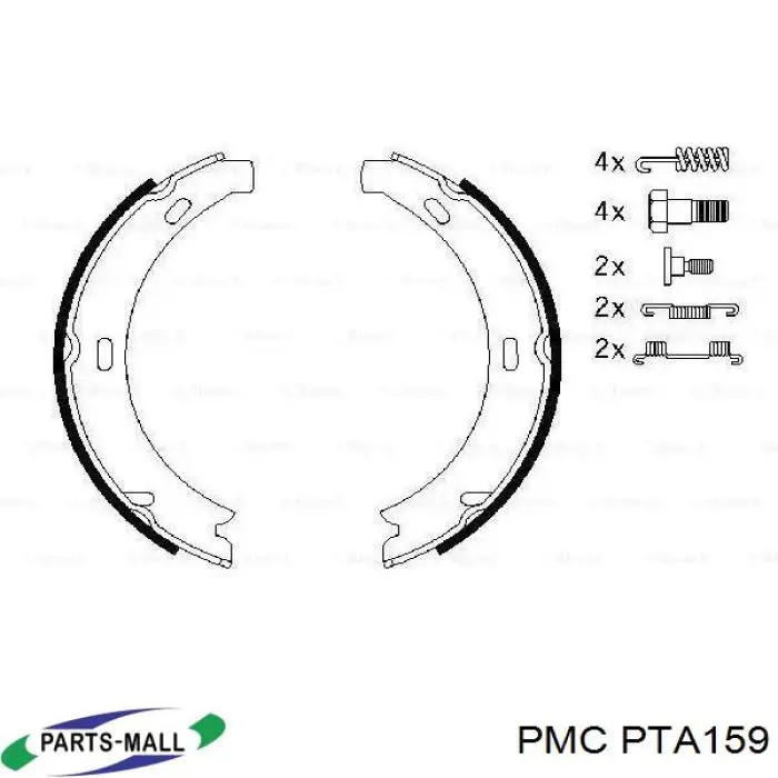 Трос ручного гальма задній, правий ADG04697 Blue Print