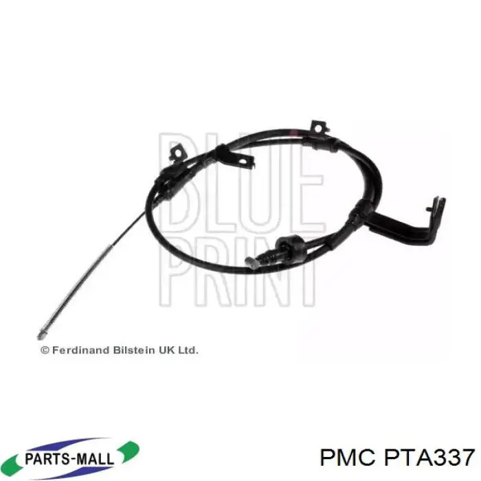 PTA337 Parts-Mall Трос ручника задній лівий