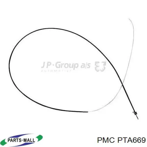 Трос відкриття капота, задній Parts-Mall PTA669