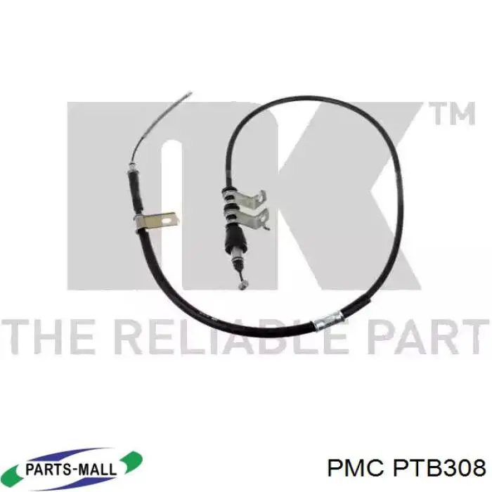 PTB308 Parts-Mall Трос ручника задній лівий