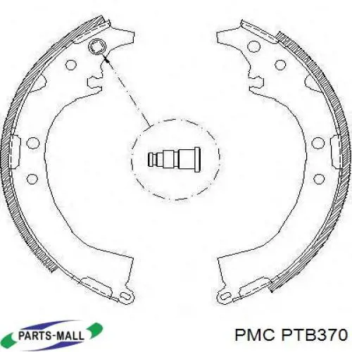 Купити PTB370 Parts-Mall Трос ручного гальма задній, правий