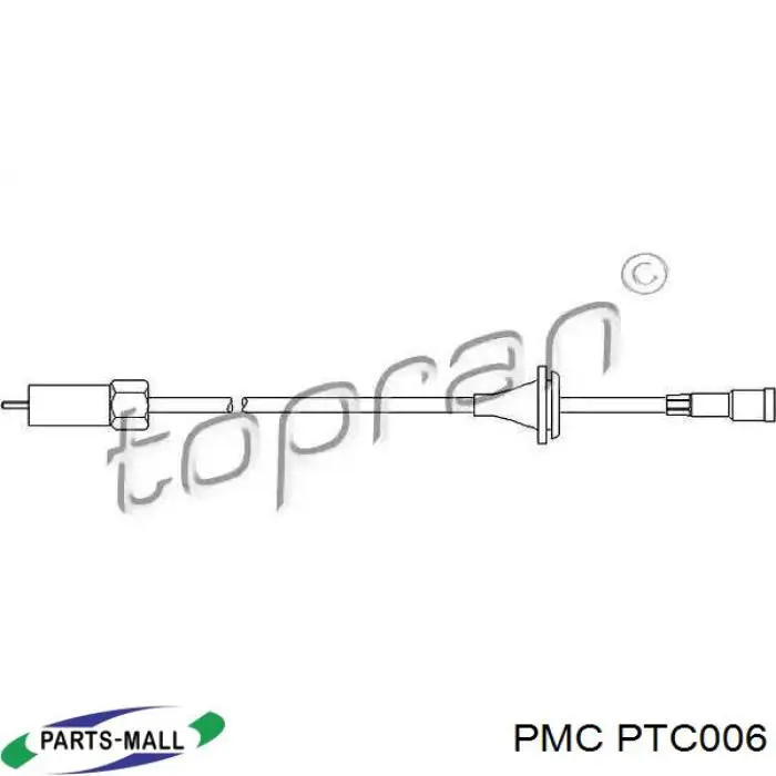 PTC006 Parts-Mall Тросик спідометра