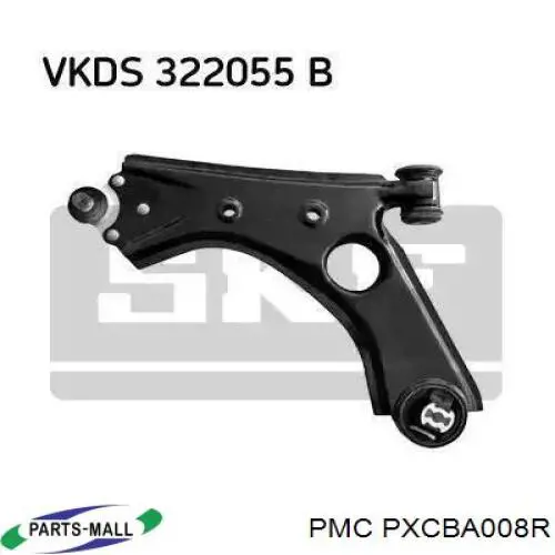 PXCBA008R Parts-Mall Сайлентблок задньої підвіски