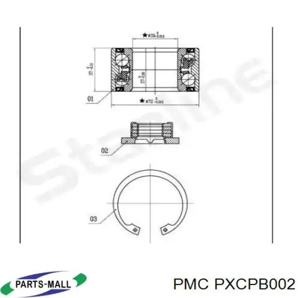 Купити PXCPB002 Parts-Mall Пильник тяги