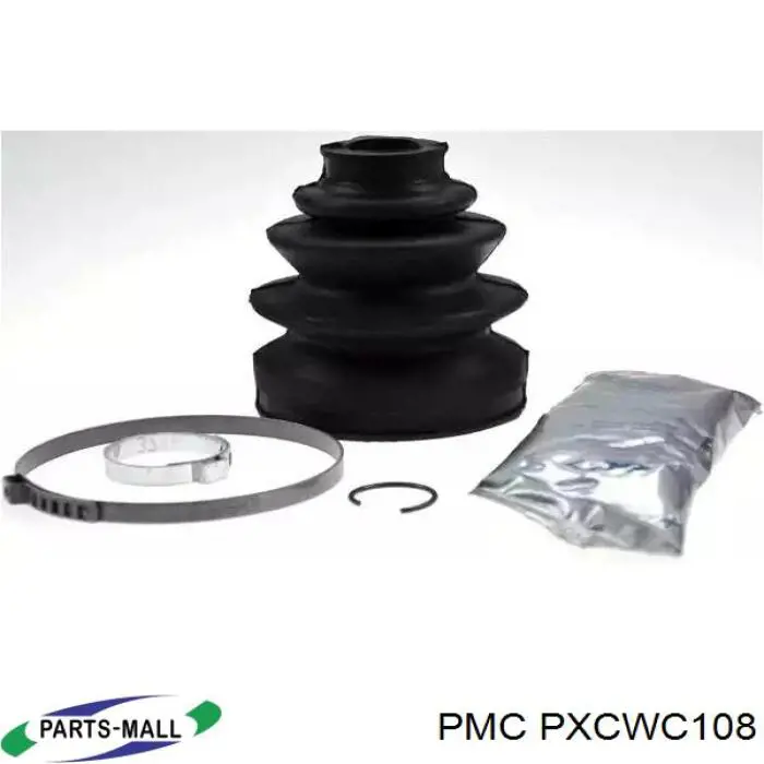 PXCWC108 Parts-Mall Пильник шарніра кутових швидкостей внутрішній передній правий