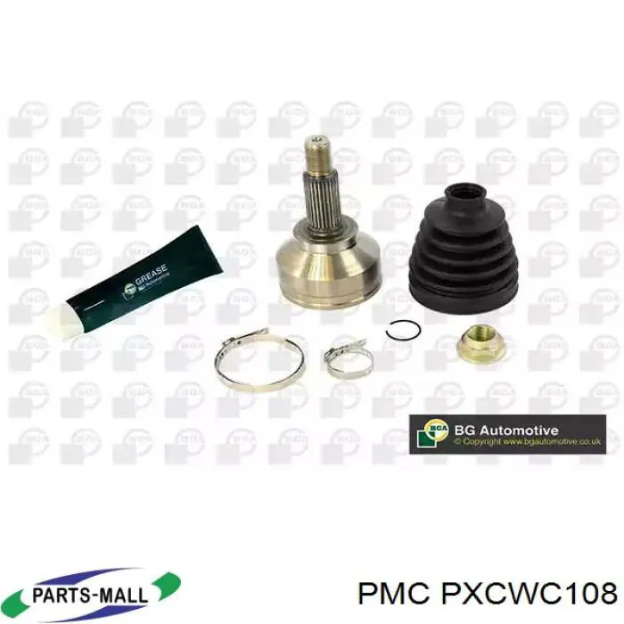 PXCWC108 Parts-Mall Пильник шарніра кутових швидкостей внутрішній передній правий