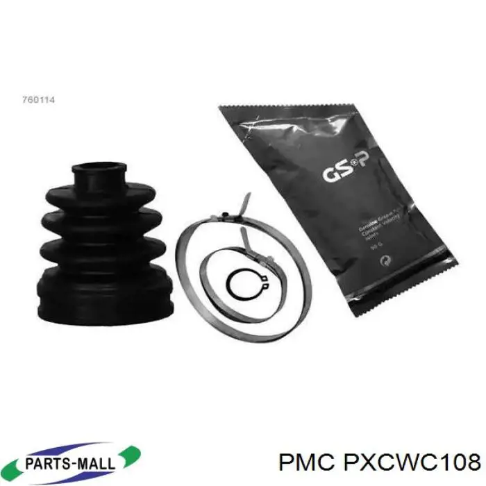 Пильник ШРУСа внутрішній, правий Parts-Mall PXCWC108 ціна, від 12.35 USD