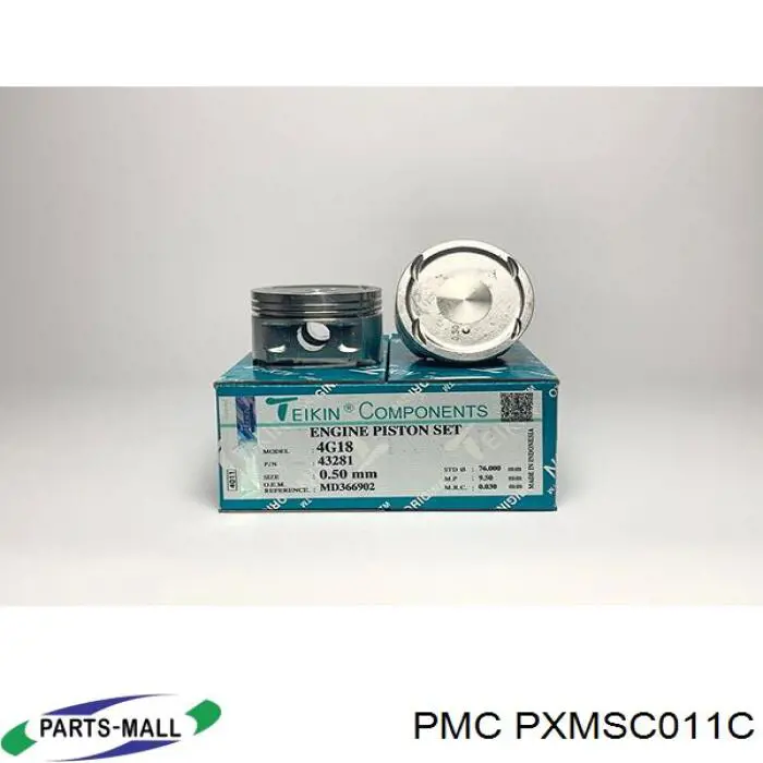 Поршня, 2-й ремонт (+0,50) Parts-Mall PXMSC011C ціна, від 14.59 USD